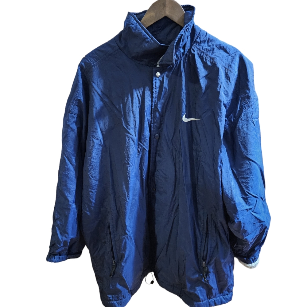 Nike Vintage 90's Logo Spell Out Navy Jacket